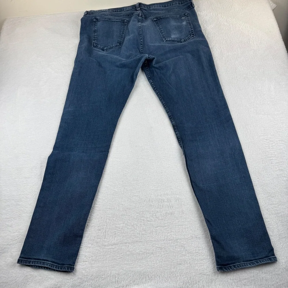 Rag‎ & Bone Fit 1 Extra Slim Jeans Mens 38 Blue Bayview Button Fly Made in USA